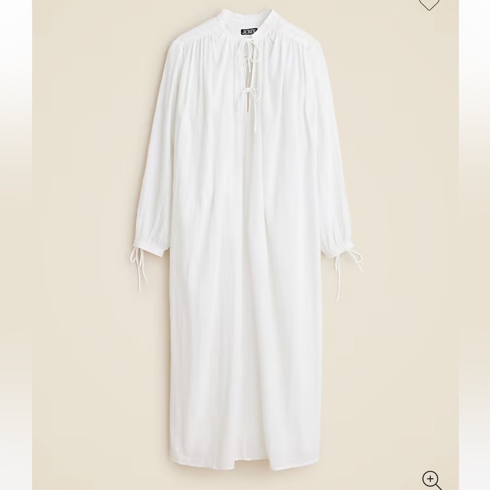 J.Crew | Airy Gauze Tunic White Swim Cover-Up Dress | White | Size M - Picture 5 of 6